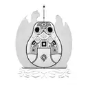 Russian nesting dolls with a modern twist tattoo design idea