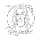 billie eilish lyrics tattoo design idea