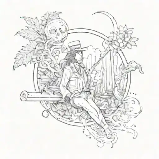 may you have a fair of memories, you live among people and remain alone tattoo design idea