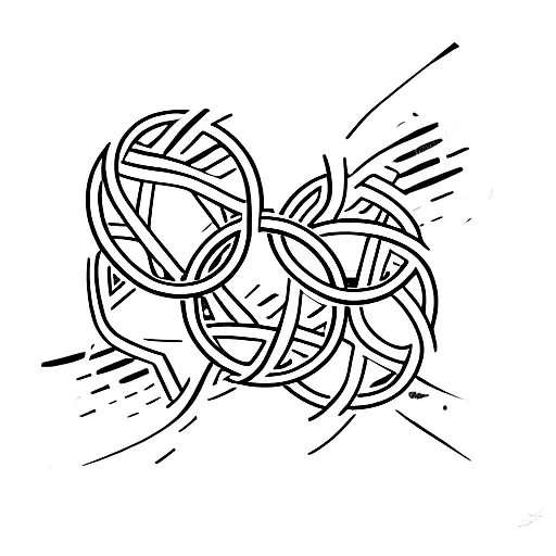 Olympic Rings Around Team USA tattoo design idea