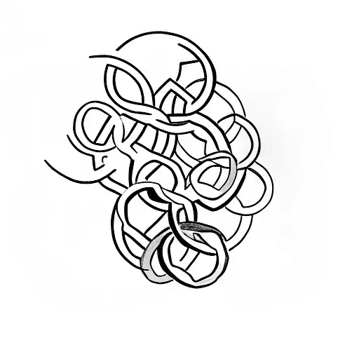 Olympic Rings Around Team USA tattoo design idea