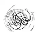 Olympic Rings Around Team USA tattoo design idea