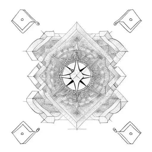 Minimalist ruler with standard metric and imperial units tattoo design idea