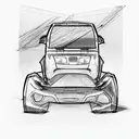 car crash tattoo design idea