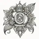 gay chastity slave  tattoo design idea