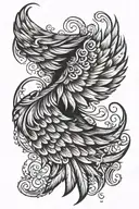 wing left one tattoo design idea