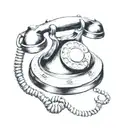 old phone dial tattoo design idea