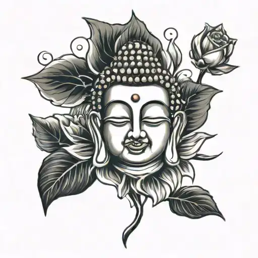rose tattoo date budha tattoo design idea
