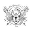 Icarus tattoo design idea