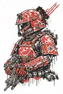 warhammer 40k imperial guard tattoo design idea
