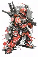 warhammer 40k imperial guard tattoo design idea