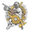 dodgers, Kobe Bryant, raiders, Trojans, Air Force  tattoo design idea