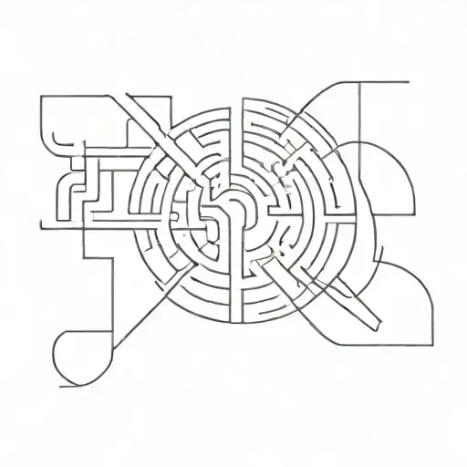 labyrinthe tattoo design idea