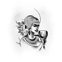 wine lover tattoo design idea