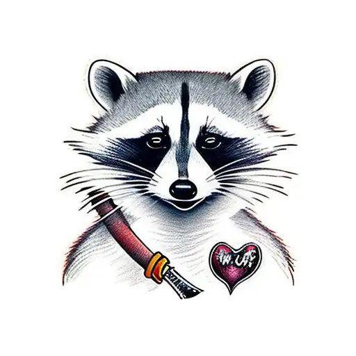 Tattoo Raccoon (monmon) – Decaffedepresso
