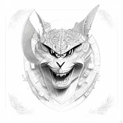 squiggly tramp stamp tattoo design idea