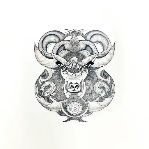 aries/Māori tattoo design idea