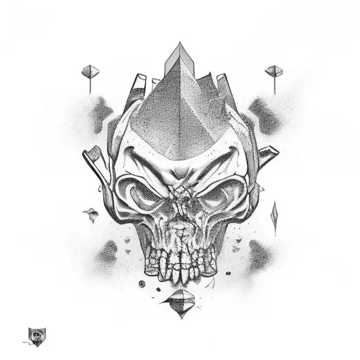 trust no one tattoo design idea