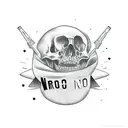 trust no one tattoo design idea