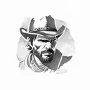 small Red dead redemption tattoo tattoo design idea