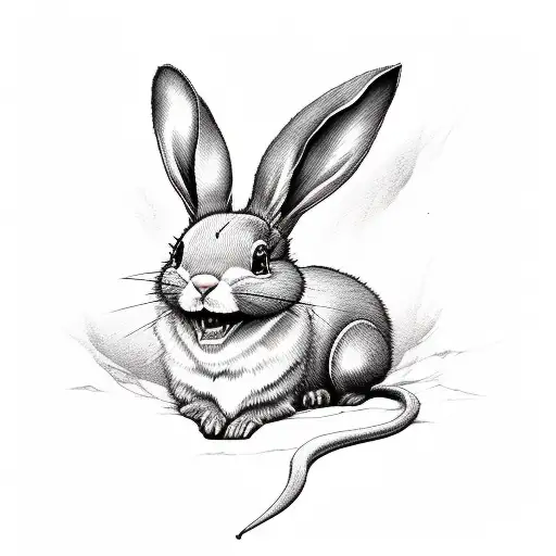 playboy bunny, grimreaper  tattoo design idea