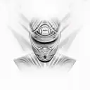 Formula one Car 2011without Brands light turned frontview tattoo design idea