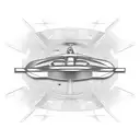 Formula one Car 2011without Brands light turned frontview tattoo design idea