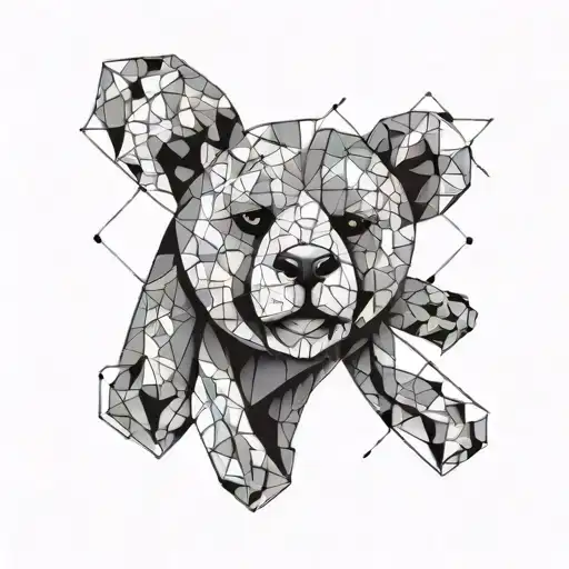 The name Teddy bear tattoo design idea