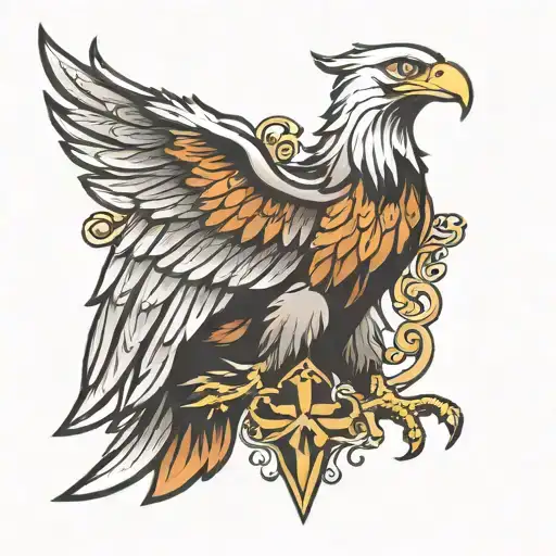 Federal Republic of Germany eagle tattoo design idea