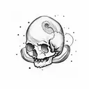 skull sombrero  tattoo design idea