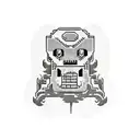 8 bit monster computer tattoo design idea