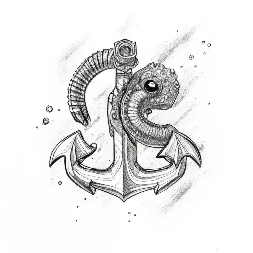 bjj, anchor, ocotopus head, scuba diver tattoo design idea