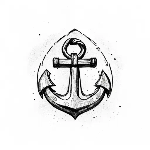 anchor wrapped in a bjj belt tattoo design idea