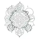 family infinity symbol incorporated tattoo design idea