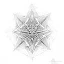 merkaba crystal tattoo design idea