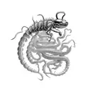 centipede tattoo design idea