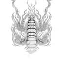 centipede tattoo design idea