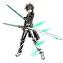 kirito sword tattoo design idea