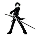 kirito sword tattoo design idea