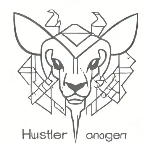 hustler anagram using ram tattoo design idea