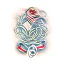 Spaghetti tattoo design idea