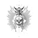 mercury god tattoo design idea