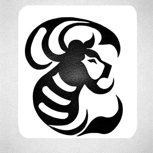 zodiac, Leo lion, caprocorn,  Scorpio  tattoo design idea