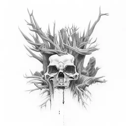 black-and-grey-dead-forest-tattoo-tattoo-idea-blackink-ai