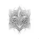 adrenaline molecule tattoo design idea