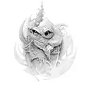 Double R tattoo design idea