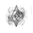 sword with a Gemini, Pisces, and Taurus sign included  tattoo design idea