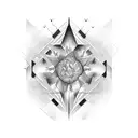 back with neural network tattoo design idea