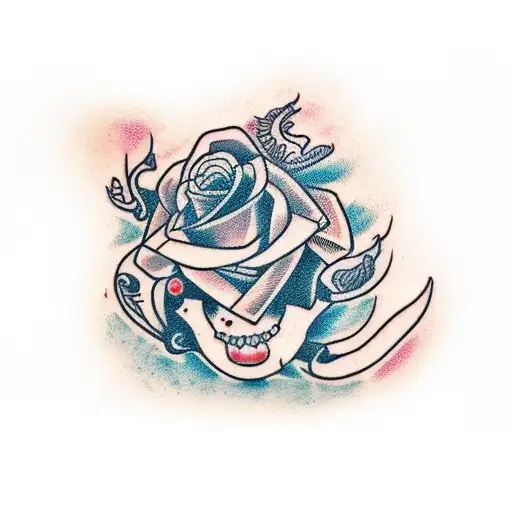 written in script "Purposed" tattoo design idea