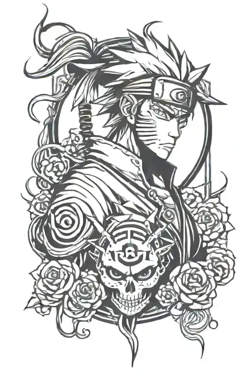 Shinigami Naruto tattoo design idea